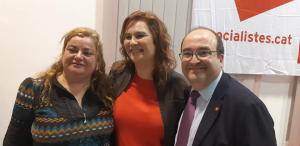 (imatge d'arxiu) PSC CUBELLES Núria Planas, a l'esquerra, Renata Bedós, al mig i Miquel Iceta, a la dreta